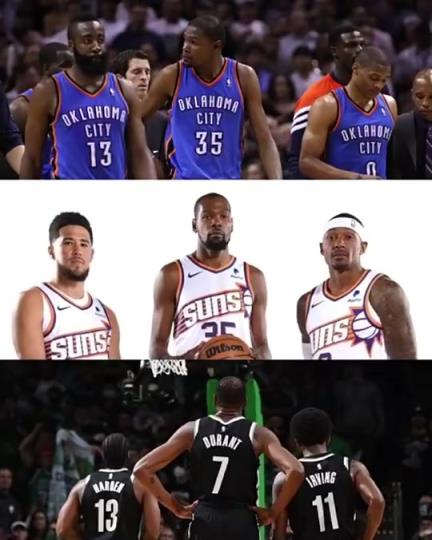 太陽三巨頭徹底失??？美媒：杜蘭特的三巨頭球隊(duì)總是一樣的結(jié)局？